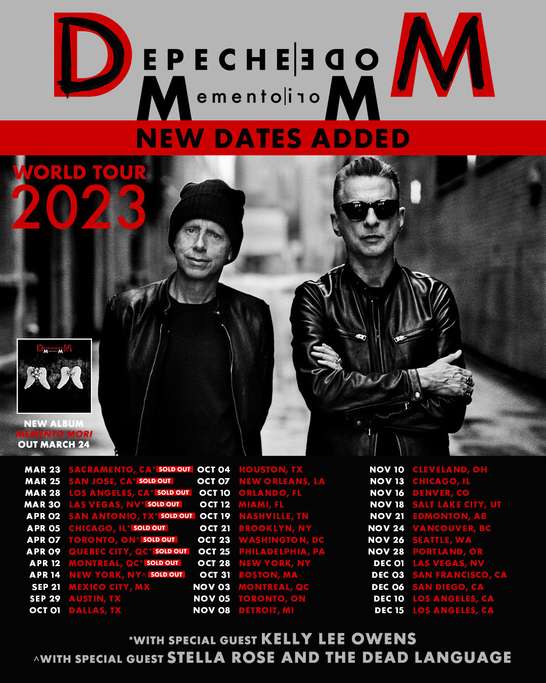 Depeche Mode announce 29 additional North American Dates on 'Memento Mori  World Tour'