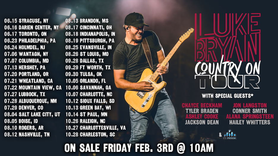 Luke Bryan Country On Tour 