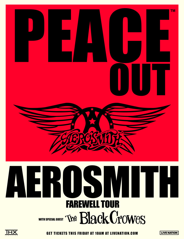 Aerosmith bringing PEACE OUT tour with The Black Crowes to KeyBank Center
