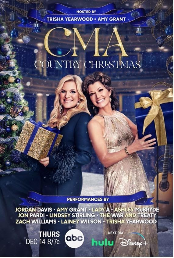 'CMA Country Christmas' returns with hosts Amy Grant & Trisha Yearwood